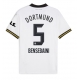 Borussia Dortmund Ramy Bensebaini #5 Replike Rezervni Dres 2024-25 Kratak Rukav